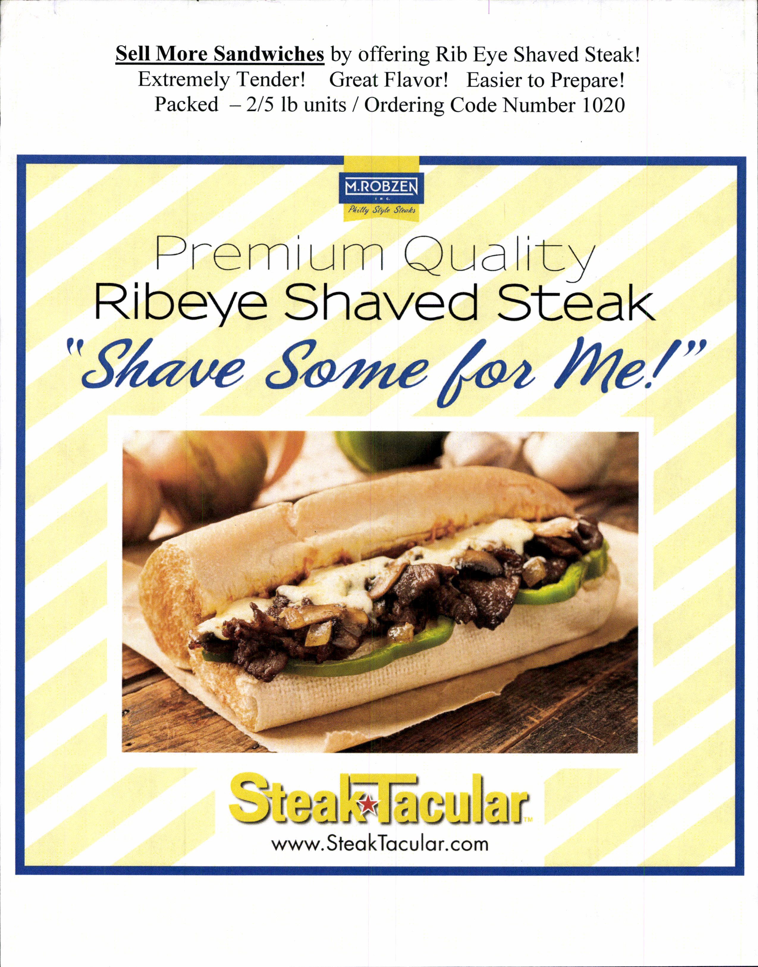 Robzen Shaved Steak - Rib Eye