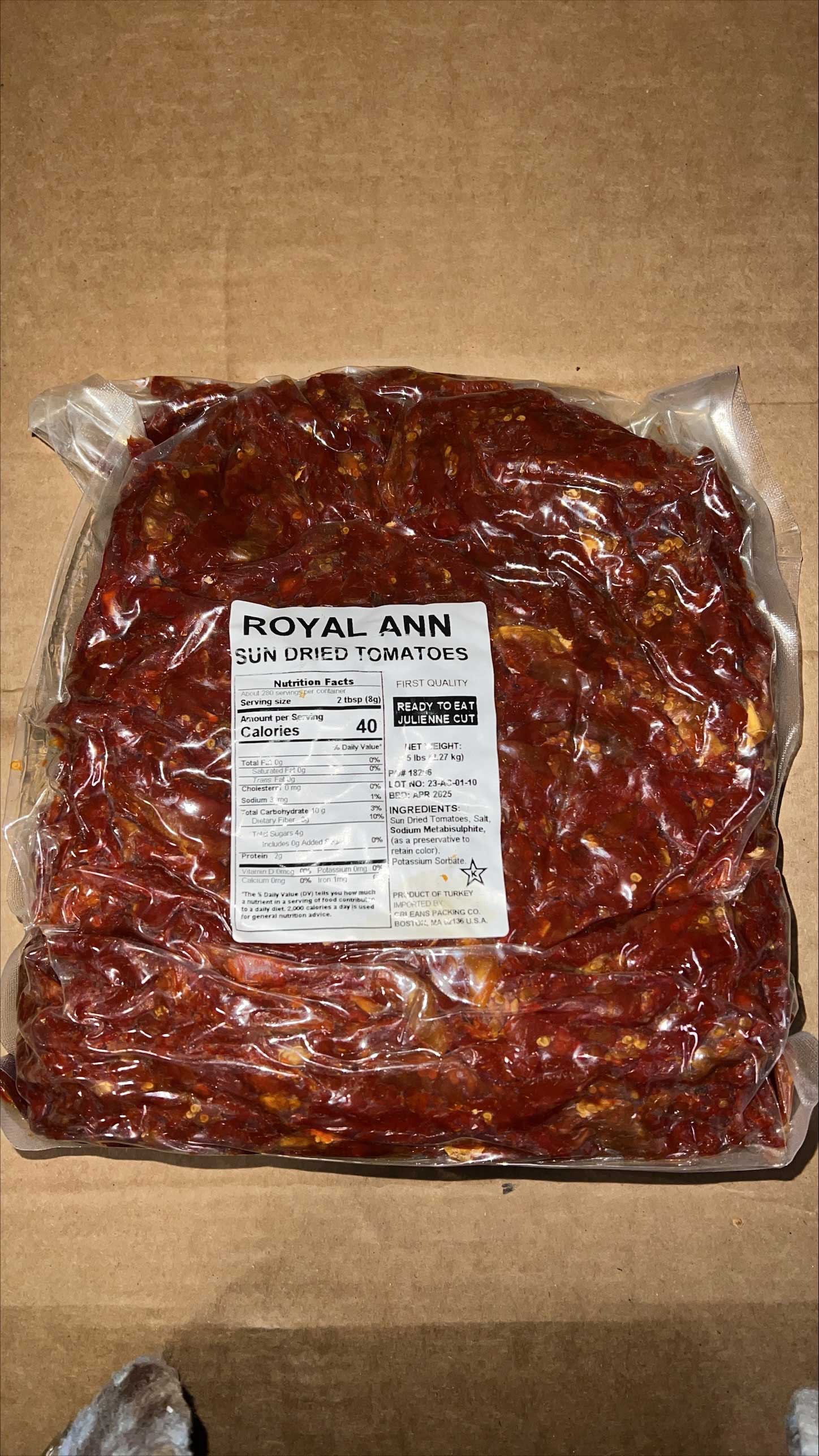 +Royal Ann 14002 Sun-Dried Tomatoes Juline  4/5#