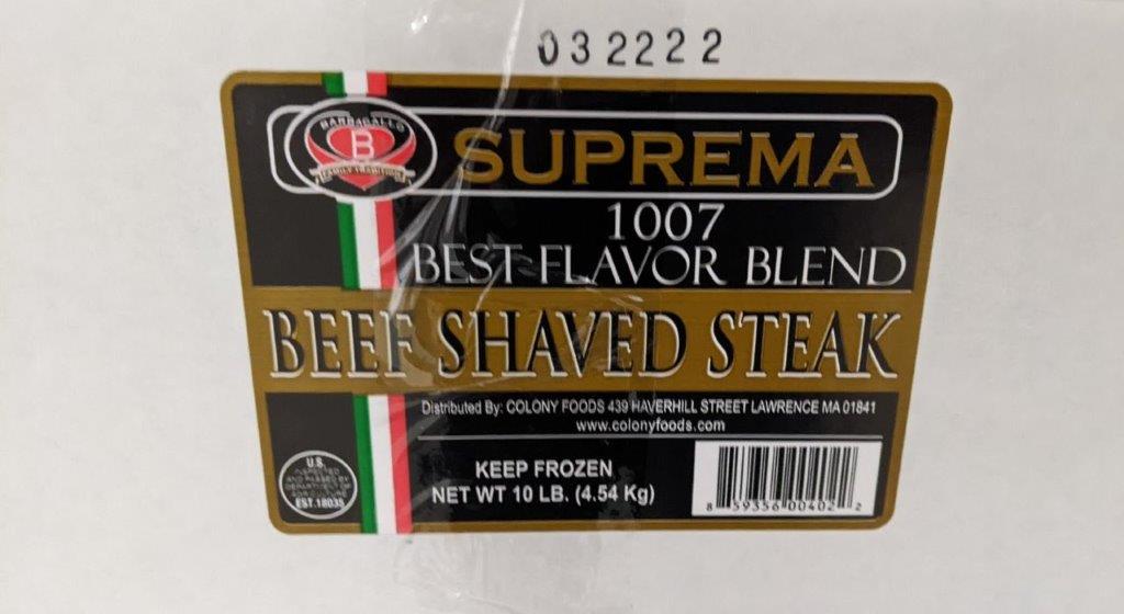 Suprema 1007 Shaved Steak Best Flavor 10#