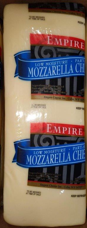 Empire 264333 Solid P/S Mozzarella 8/6v