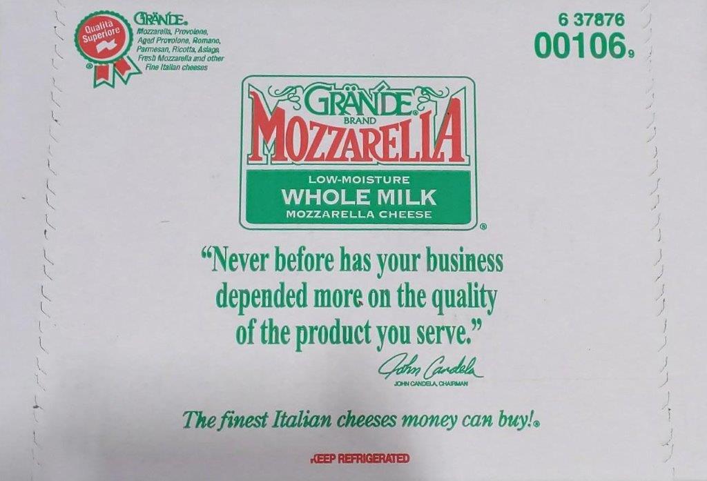 ^Grande 106 W/M Block Mozzarella 8/7v