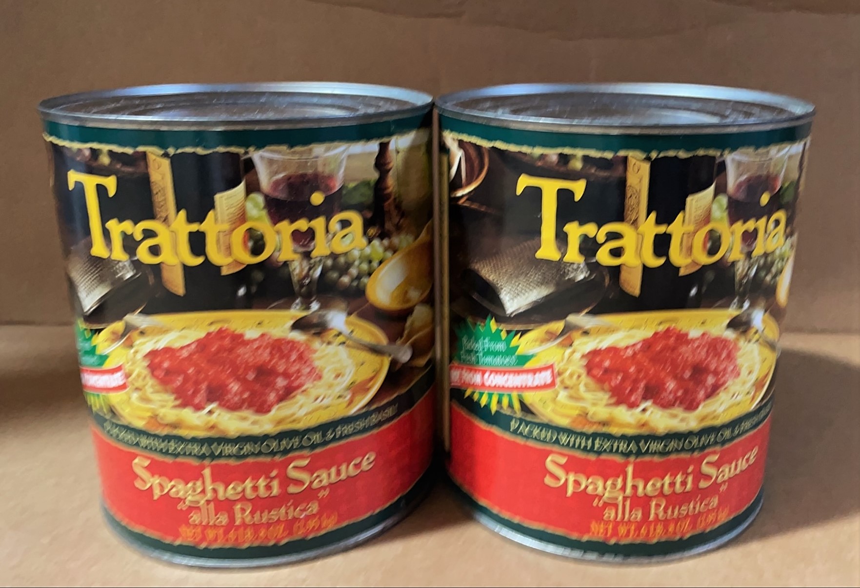 ^Stanislaus 10174 Trattoria Spaghetti sauce 6/#10