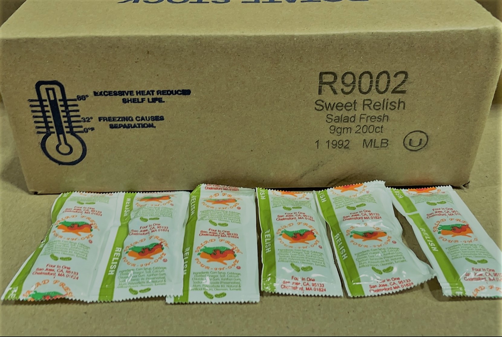 S&P R9002  Relish Packet 200/9g