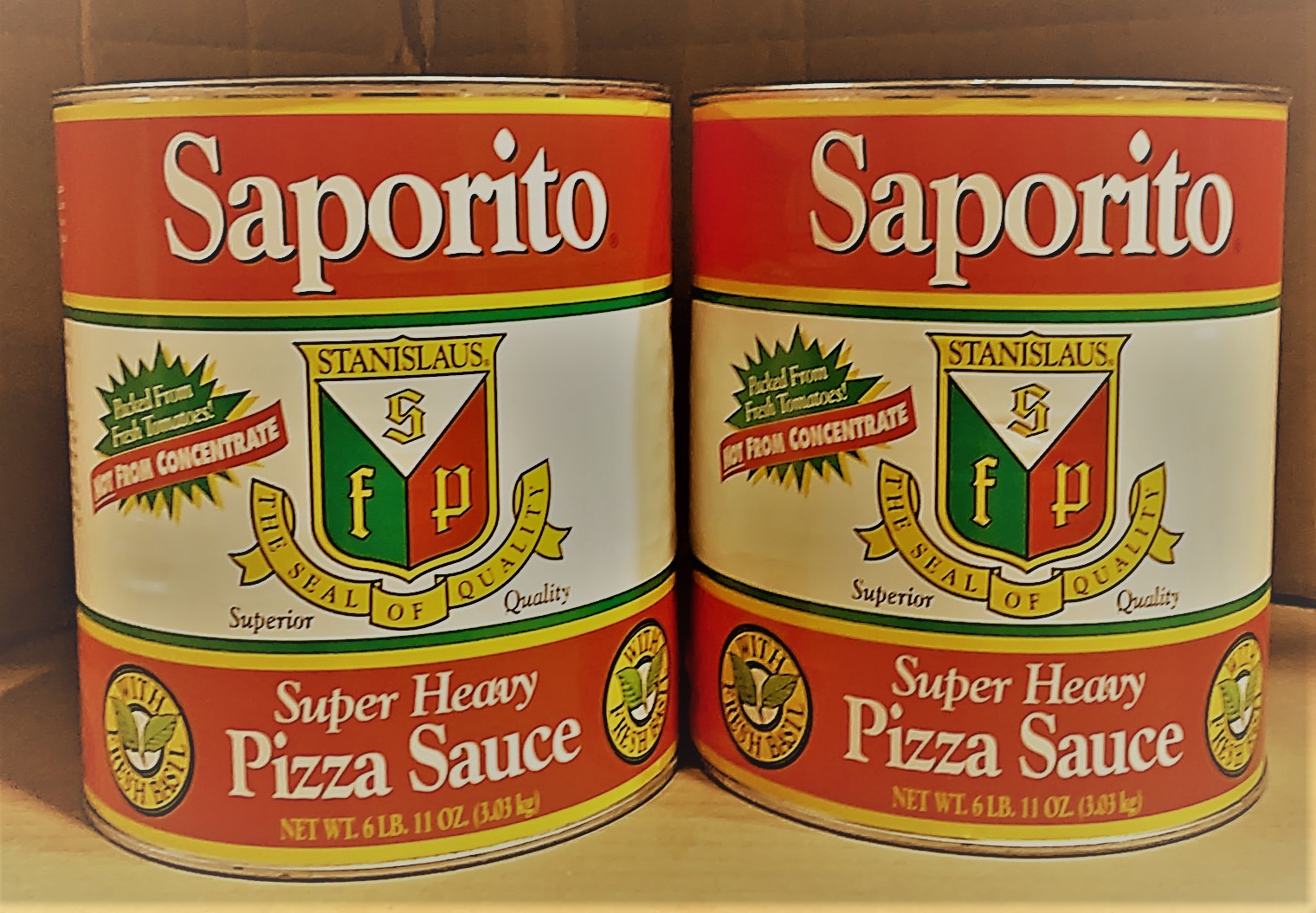Stanislaus - Saporito Super Heavy Pizza Sauce 6/#10