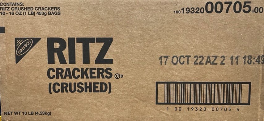 Ritz - Cracker Crushed 10/1#