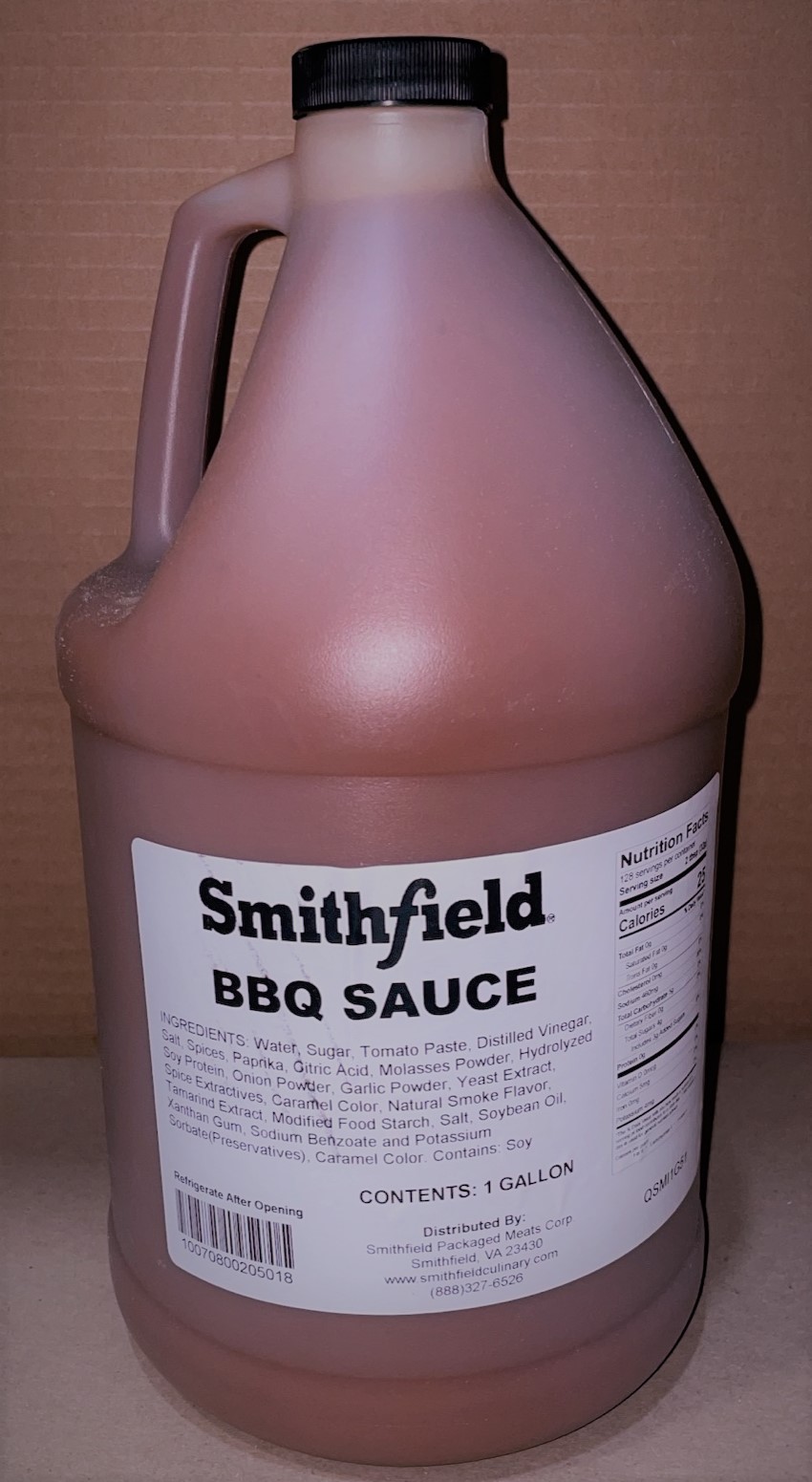 Smithfield / JR 20501 BBQ Sauce 4/1gl