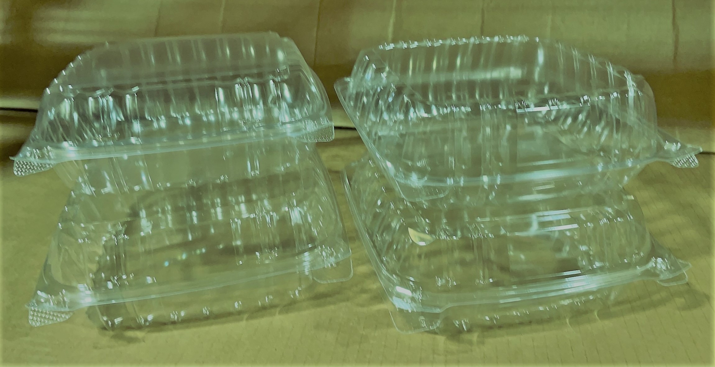 Container - Clear Hinged Lid 8 1/4 250ct