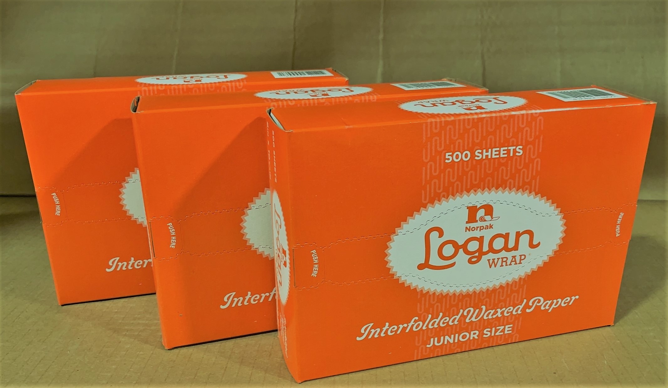 Logan - Interfolded Waxed Paper, Junior Size, 500 sheets